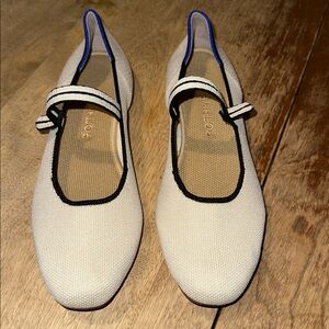 Rothy's The Square Mary Jane flats in the color Gardenia